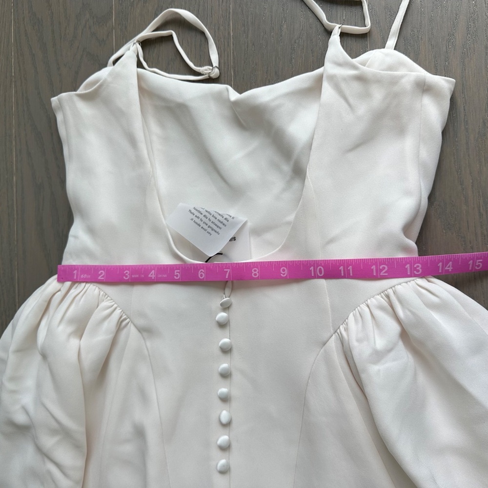 Reformation BONIE Fior Di Latte Ivory White Wedding Dress - Size 6 - with tags - Picture 14 of 15